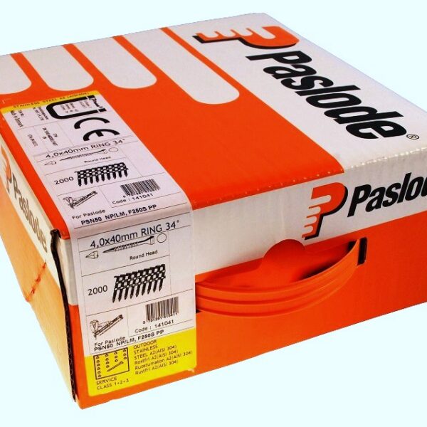 Paslode ankkurinaula 4.0x40mm 34° ruostumaton A2 2000kpl