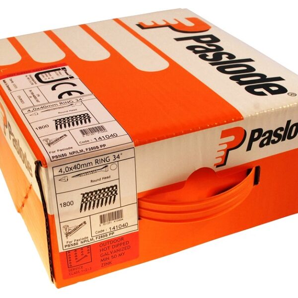 Paslode ankkurinaula 4.0x40mm 34° kuumasinkitty kampa 1800kpl
