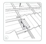 Kulkusilta Vittinge E13 kannakke ruuvi 5x50mm - Image 3