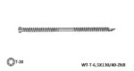Puuliitosruuvi WT-T-6.5X130-40-ZNB itseporaus