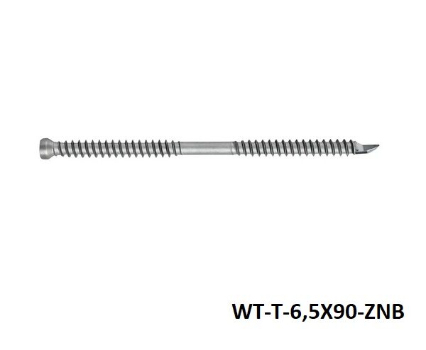 Puuliitosruuvi WT-T-6.5X90-ZNB itseporaus